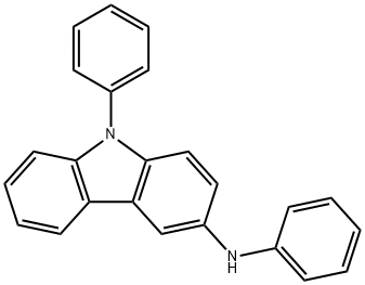 (N-苯基)-N-(9-苯基-9H-咔唑-3)-胺 结构式