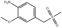 2-METHOXY-4-[(METHYLSULFONYL)METHYL]BENZENAMINE 结构式