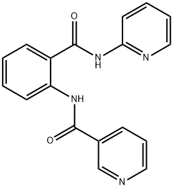 N-{2-[(2-pyridinylamino)carbonyl]phenyl}nicotinamide 结构式