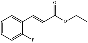 (E)-3-(2-氟苯基)丙烯酸乙酯 结构式