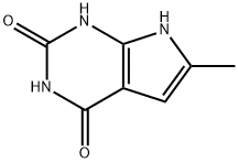 6-methyl-1H-Pyrrolo[2,3-d]pyrimidine-2,4(3H,7H)-dione 结构式