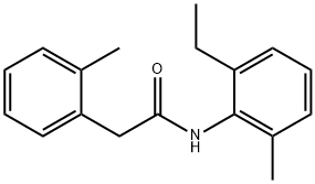 N-(2-ethyl-6-methylphenyl)-2-(2-methylphenyl)acetamide 结构式