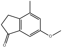 6-甲氧基-4-甲基-2,3-二氢-1H-茚-1-酮 结构式