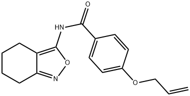 4-(prop-2-en-1-yloxy)-N-(4,5,6,7-tetrahydro-2,1-benzoxazol-3-yl)benzamide 结构式