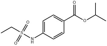 isopropyl 4-(ethylsulfonamido)benzoate 结构式
