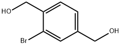 (2-溴-4-羟甲基苯基)甲醇 结构式