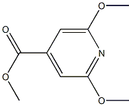 2,6-二甲氧基吡啶-4-羧酸甲酯 结构式