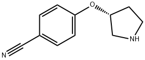 (R)-4-(pyrrolidin-3-yloxy)benzonitrile 结构式