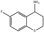 (6-氟硫代色满-4-基)胺 结构式