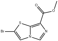 2-溴咪唑[5,1-B]噻唑-7-羧酸甲酯 结构式