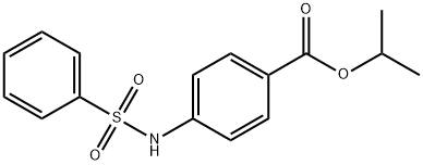 isopropyl 4-(phenylsulfonamido)benzoate 结构式