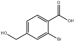 2-bromo-4-(hydroxymethyl)benzoic acid 结构式