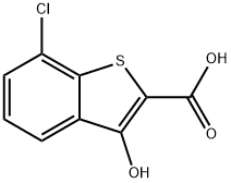 7-Chloro-3-hydroxybenzo[b]thiophene-2-carboxylic acid 结构式