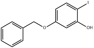 5-(苄氧基)-2-碘苯酚 结构式