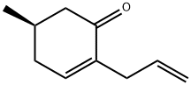 (R)-2-allyl-5-methylcyclohex-2-en-1-one 结构式