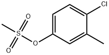 4-氯-3-甲基苯基甲烷磺酸盐 结构式