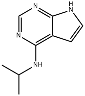 N-Isopropyl-1H-pyrrolo[2,3-d]pyrimidin-4-amine 结构式