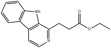 Beta-Carboline-1-propionic acid, ethyl ester 结构式