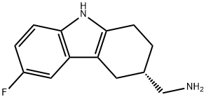 (S)-(6-fluoro-2,3,4,9-tetrahydro-1H-carbazol-3-yl)methanamine 结构式