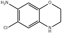 6-chloro-3,4-dihydro-2H-benzo[b][1,4]oxazin-7-amine 结构式