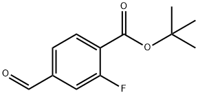 2-氟-4-甲酰基苯甲酸叔丁酯 结构式