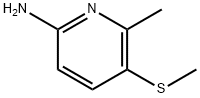 6-methyl-5-(methylthio)pyridin-2-amine 结构式