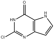 2-CHLORO-3H-PYRROLO[3,2-D]PYRIMIDIN-4(5H)-ONE 结构式