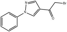 2-bromo-1-(1-phenyl-1H-pyrazol-4-yl)Ethanone 结构式