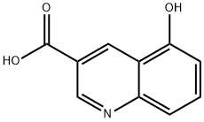 5-羟基喹啉-3-羧酸 结构式