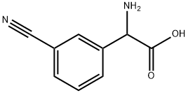 RS-3-氰基苯甘氨酸 结构式