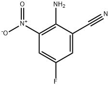 2-氨基-5-氟-3-硝基苯腈 结构式