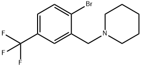 1-[[2-溴-5-(三氟甲基)苯基]甲基]-哌啶 结构式