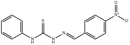 (2E)-2-(4-nitrobenzylidene)-N-phenylhydrazinecarbothioamide 结构式