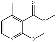 2-甲氧基-4-甲基烟酸甲酯 结构式