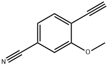 4-乙炔基-3-甲氧基苯甲腈 结构式