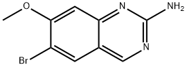 6-溴-7-甲氧基-喹唑啉-2-基胺 结构式