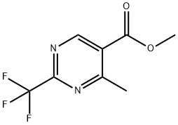 4-甲基-2-(三氟甲基)嘧啶-5-羧酸甲酯 结构式