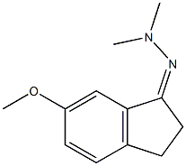 (Z)-2-(6-methoxy-2,3-dihydro-1H-inden-1-ylidene)-1,1-dimethylhydrazine 结构式