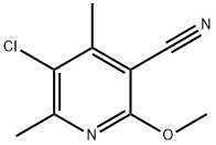 2-甲氧基-5-氯-4,6-二甲基烟腈 结构式