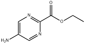 5-氨基嘧啶-2-甲酸乙酯 结构式
