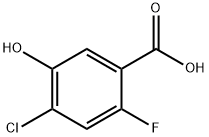4-氯-2-氟-5-羟基苯甲酸 结构式