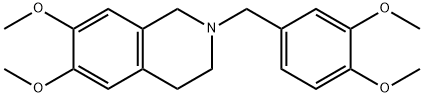 2-(3,4-Dimethoxybenzyl)-6,7-dimethoxy-1,2,3,4-tetrahydroisoquinoline 结构式