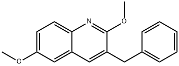 3-苄基-2,6-二甲氧基喹啉 结构式