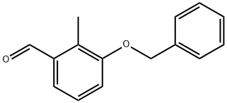 3-(苄氧基)-2-甲基苯甲醛 结构式