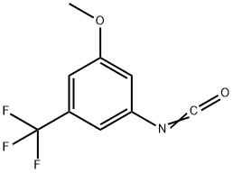 1-(TRIFLUOROMETHYL)-3-ISOCYANATO-5-METHOXYBENZENE 结构式