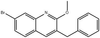 3-苄基-7-溴-2-甲氧基喹啉 结构式