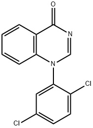 1-(2,5-Dichlorophenyl)quinazolin-4(1H)-one 结构式