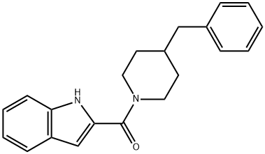 (4-benzylpiperidin-1-yl)(1H-indol-2-yl)methanone 结构式