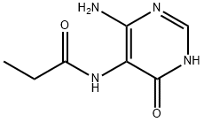 N-(4-amino-6-oxo-1,6-dihydropyrimidin-5-yl)propionamide 结构式
