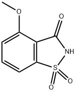 1,2-BENZISOTHIAZOL-3(2H)-ONE,4-METHOXY-,1,1-DIOXIDE 结构式